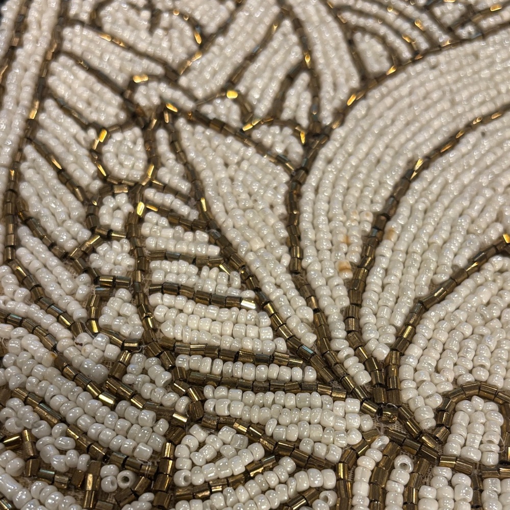 Intricate Beaded Hamsa plate charger made India - Picture 10 of 10